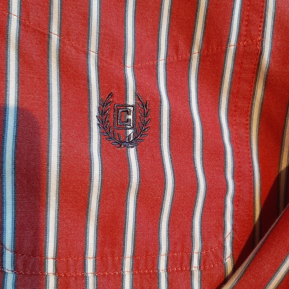 Chaps Easy Care Long Sleeve Button Down Striped Dress Shirt XL - Picture 2 of 4